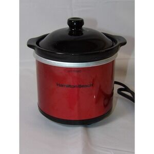 Hamilton Beach Party Dipper‎ 16oz Red Crock Pot Warmer
